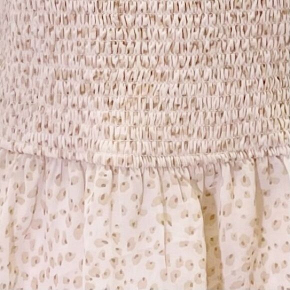 NWT Japna Top Animal Print Smocked Peplum Sleeveless Blouse Women’s Size XL NEW - Picture 3 of 11